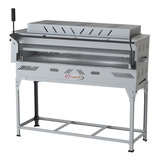 Pizza Grill Fixo Refratário Inox 1000x500 + Pés+ Termometro