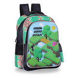 Mochila Infantil Escolar Minecraft Menino Bolsa Costas Tam16