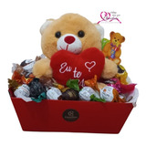 Incrível Kit 12 Chocolate + Lindo Urso Namorados