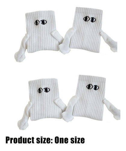 2 Pares De Calcetines Para Pareja, Con Succión Magnética, Pa