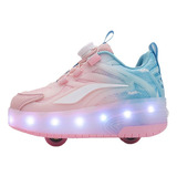 Zapatos De Patinaje Sobre Ruedas Iluminados Para Niños