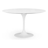 Mesa De Comedor Diseño Minimalista Blanca Tulip 100cm