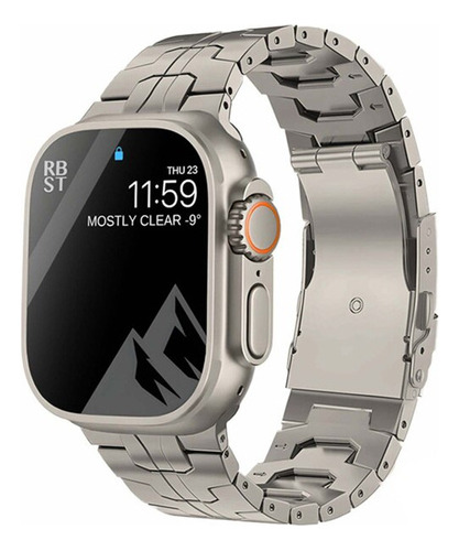 Pulseira De Metal De Titânio De Luxo Para Apple Watch