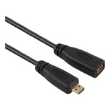 Cable Adaptador Micro Hdmi Hembra A Macho De 30 Cm