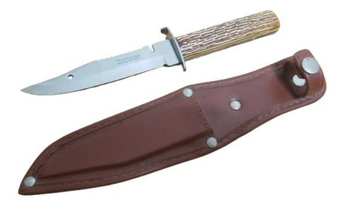 Cuchillo Tramontina Sport Camping Con Vaina Marron Impecable