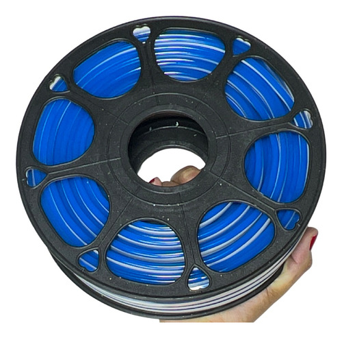 50mts Mangueira Neon Led Flexivel 6x12 12v Corte 2,5cm Azul