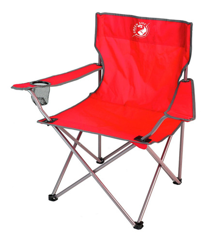 Sillón Tipo Director Plegable Camping Playa Reforzada Color Rojo