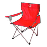 Sillón Tipo Director Plegable Camping Playa Reforzada Color Rojo