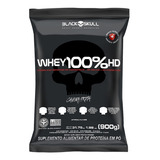 Whey 100% Hd Refil Black Skull - 900g (wpc, Wpi E Wph) Sabor Baunilha