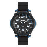 Relógio Masculino Mormaii Analógico Mo2035lh/8a - Azul Correia Preto