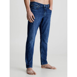 Jeans De Corte Slim Azul Calvin Klein