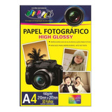 Papel Fotográfico High Glossy 180g A4 Com 50 Folhas Offpaper Cor Branco