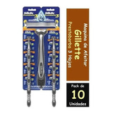 10pack Maquina De Afeitar Gillette Prestobarba 3 Hojas