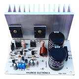 Placa Montada Amplificador 100w Rms Com Dissipador Fixado