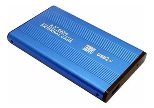 Gabinete Carcasa Disco Duro 2.5 Laptop Sata Usb 2.0 Case Color Azul