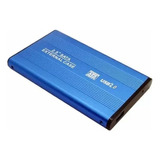 Gabinete Carcasa Disco Duro 2.5 Laptop Sata Usb 2.0 Case Color Azul