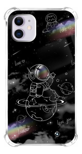 Capa Capinha Celular Personalizada Galaxia Astronauta Love