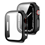 Funda Case Cristal Templado Para Apple Watch 44 45 40 41 Mm