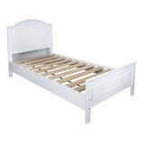 Duduk Cama Juvenil Blanca, De Madera Para Jovenes.