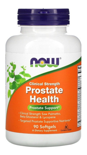 Suplemento Em Softgels Now  Prostate Health Em Pote 90 Un