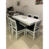 Juego De Comedor Moderno Mesa + 6 Sillas! Oferta!