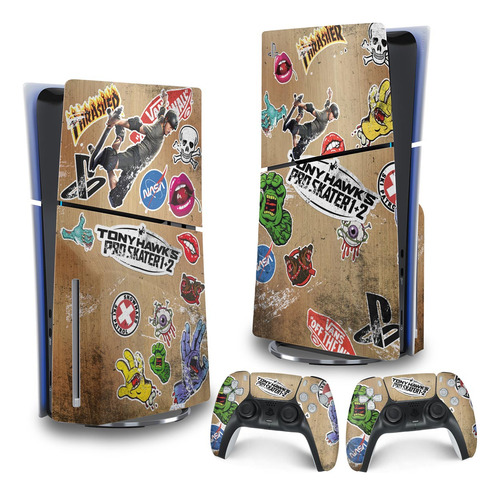 Skin Para Ps5 Slim Adesivo Vertical - Modelo 010