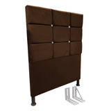 Cabeceira De Cama Box Viúva + Frame 130cm Estofada Lari Marr