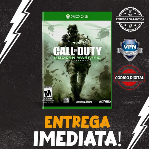 Call Of Duty Mw Remastered Codigo 25 Digitos Xbox One