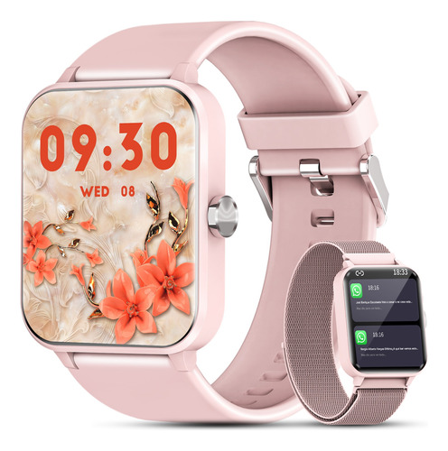 Smartwatch 1.85 Reloj Inteligente Bluetooth Impermeable Dama