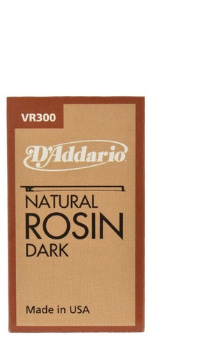 Colofonia Natural Violin Viola Cello D'addario Rosin Vr300