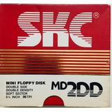 10 Diskettes + Caja Skc Md 2 Dd Mini Floppy Disk Vintage