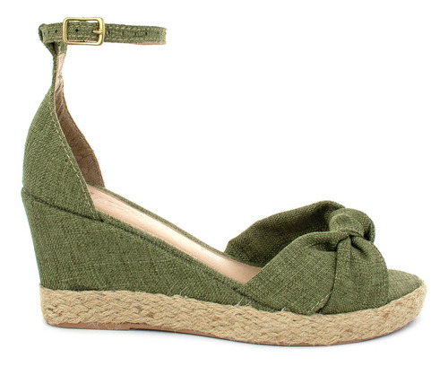 Sandália Espadrille Anabela Macerata Sola Corda Trends