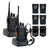 Kit X2 Handy Bf-999s Baofeng + Cargadores + Baterías