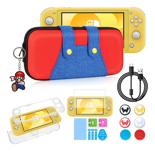 Kit De Accesorios Con Funda Para Nintendo Switch Lite 14pcs