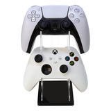 Suporte Duplo Controle Videogame Gamer Acrílico Ps4 Ps5 Xbox
