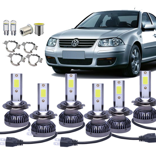 Lampara Cree Led Alta Baja Auxiliares T10 Stop Vw Bora