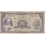 Colombia 20 Pesos Oro 1 Enero 1950