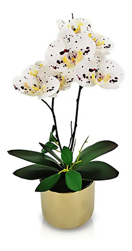 Planta Flor Orquídea Artificial Maceta Vara Elegante Regalo
