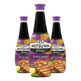 3un Shoyu Grill E Salada Mitsuwa Para Sushi 900ml