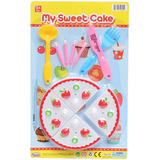 Juguete Cocina Pastel Plastico Mini Juego Comida Niño 8 Pzs