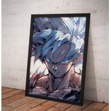 Cuadros De Goku Dbz 33x43cm Marco Con Vidrio Imprimetuposter