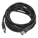 Cable 4 Mts Usb 3.0 A / Usb 3.0 B Macho Impresora 3d Na Htec