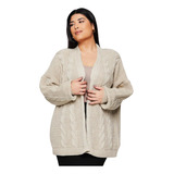 Casaco Tricot Feminino Inverno Frio Cardigan Longo Tr1627