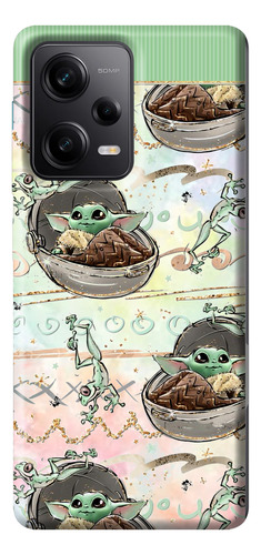 Estuche Baby Yoda Arcoiris Rainbow Para Xiaomi Oppo Vivo