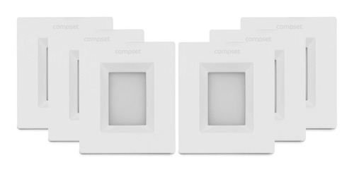6 Spot Led De Embutir Móveis Luz Branco Quente / Puro 1,2w