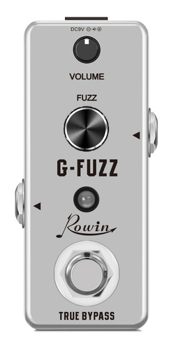 Pedal De Efeito Fuzz Para Guitarra Analógica Rowin Lef-322g