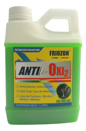 Refrigerante Verde Friozon Antioxi2 Coolant - Caja X 30 Litr