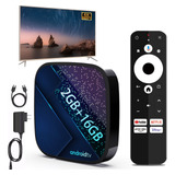 Tv Box Sistema Android Original Google Control 16gb Hd