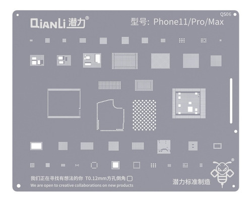 Stencil Reballing iPhone 11 Max Pro 11 Cpu Ic Qianli Qs06 
