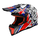 Casco Cross Niños Ls2 Mx437 Fast Strong Verde Negro Rosa Fas